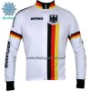 Wielershirt 2022 Duitsland Nationaal Team Lange Mouw Winter Thermal Fleece